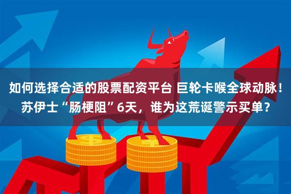 如何选择合适的股票配资平台 巨轮卡喉全球动脉！苏伊士“肠梗阻”6天，谁为这荒诞警示买单？