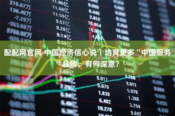 配配网官网 中国经济信心说丨培育更多“中国服务”品牌，有何深意？